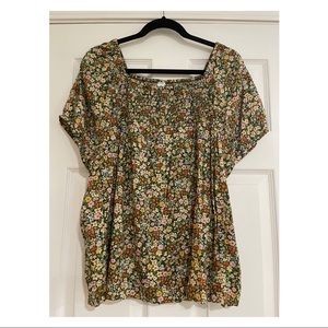 Old Navy Short Sleeve Ruched Blouse